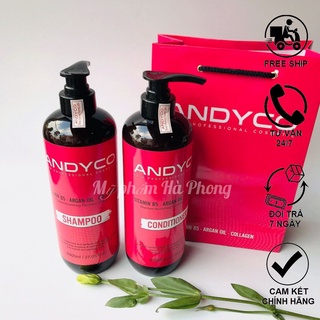 Dầu Gội Andyco Dầu Xả Andyco Siêu Phục Hồi Dưỡng Sâu Ngừa Gầu Ngứa, Hương Nước Hoa Thơm Lâu (cặp 800ml)