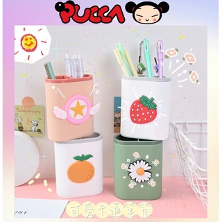 Lọ Đựng Bút Hoạt Hình Để Bàn Làm Việc, Văn Phòng Kiểu Dáng Hàn Quốc Cute