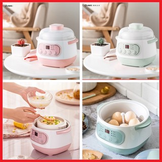 Nồi nấu cháo ninh hầm cách thuỷ cho bé 0,8l (có thể vừa nấu cháo vừa hấp củ quả)