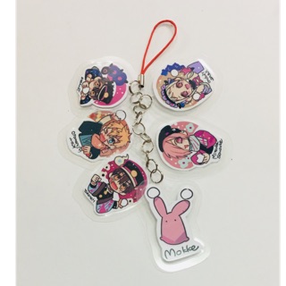 Bộ móc khoá jibaku shounen hanako-kun 6 miếng