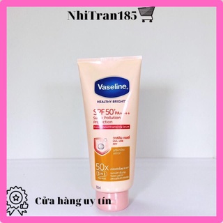 Dưỡng thể trắng da Vaseline 50x SPF50++ 320ml Thái lan