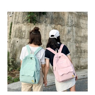 Balo đi học thời trang giá rẻ thêu hoa cúc Dameibag