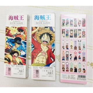 Bộ 36 ảnh bookmark anime onepiece , đánh dấu trang anime lufy onepiece