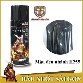 H255 _ Sơn xit Samurai H255 màu đen nhánh Honda _ Twinkling Black_ Tốt, giá rẻ, ship nhanh