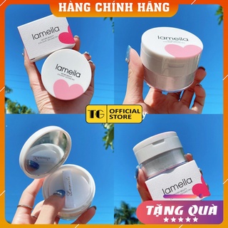 Phấn Phủ ❤️𝑭𝒓𝒆𝒆𝒔𝒉𝒊𝒑❤️ Phấn Phủ Dạng Bột Kiềm Dầu Lameila Thiết Kế Vỏ Họa Tiết Trái Tim