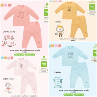 (9->24 tháng) Bộ dài tay cài vai đáp đũng Lullaby - chất Petit co giãn, siêu mềm mịn (NH666P)