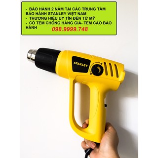 MÁY THỔI HƠI NÓNG KHÒ NHIỆT STANLEY- Máy khò stanley- CHÍNH HÃNG 100%- CÓ TEM CHỐNG GIẢ- BẢO HÀNH 2 NĂM