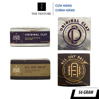 [HÀ NỘI] Sáp Vuốt Tóc Nam Original Clay và All Day Balm By HairZone - 56 Gram