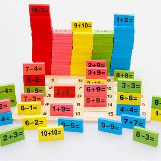 Đồ Chơi Thông Minh Domino học toán xếp hình bằng gỗ (cỡ đại)