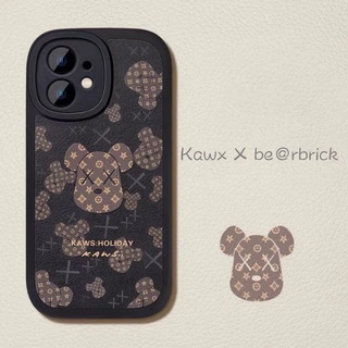 Ốp Điện Thoại Da In Hình Gấu Kaws Cho iphone 13 Pro Max i13 13pro 11 Pro Max i11 iX Xs XR Xs Max 7plus 8plus 12Pro 12 Pro Max
