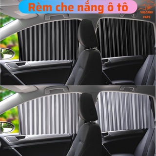 Rèm che nắng ô tô xe hơi Volcano Cars chất liệu vải cao cấp gắn nam châm giúp che nắng và tạo không gian riêng tư cho xe