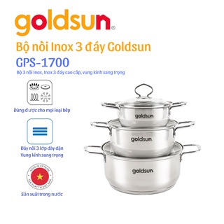 Bộ nồi inox Goldsun GPS1700 Hàng chính hãng