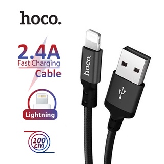 Cáp sạc cổng Lightning Hoco X14 chuẩn sạc nhanh 2.4A hỗ trợ truyền dữ liệu được thiết kế chỉn chu