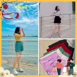 QUẦN SOOC VẢI GẤP GẤU CẠP KHOÁ