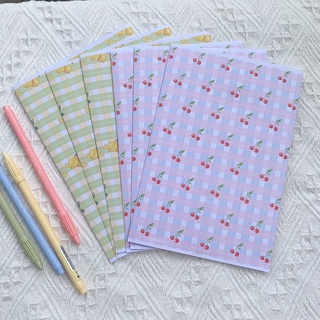 Túi giấy hàn quốc size 14x20cm hoạ tiết caro