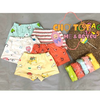 Set 5 Quần Chục Đùi Cotton Cho Bé Trai Bé Gái Từ 5-15kg
