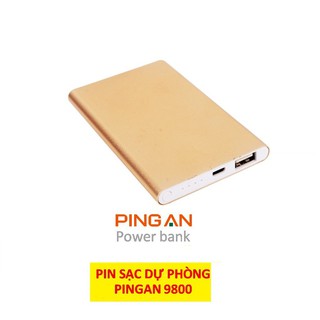 Sạc dự phòng PingAn 9800mAh vỏ nhôm có đèn báo pin