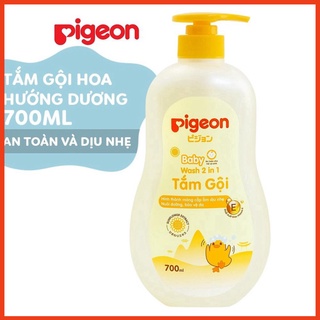 [CHÍNH HÃNG] Sữa Tắm Gội body Cho Bé Pigeon Baby Wash 2in1 700ml ( NT )