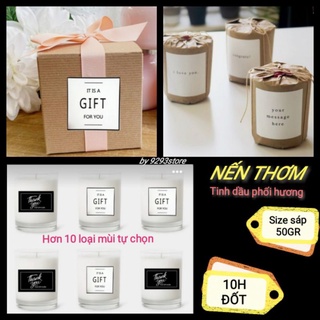 (Hơn 10 LOẠI - TỰ CHỌN MÙI) Nến Thơm Phòng, Nến Tinh Dầu Thư Giãn, Giảm Stress 50GR -  9293store - 9293decorcandle
