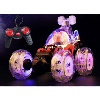 Xe ô tô đua 4 bánh Heo Peppa  lăn xoay 360 độ điều khiển từ xa có đèn nhạc MH: 9000000129-9000000130