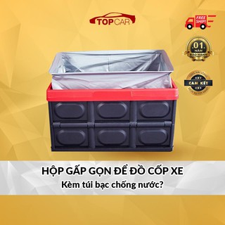⚡️LOẠI MỚI - CHỐNG VỠ⚡️ Hộp Đựng Đồ Tiện Dụng Có Thể Gập Gọn Chịu Sức Nặng Đến 56Kg Để Đồ Cốp Sau Ô Tô