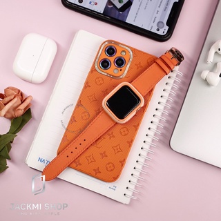 [COMBO 3 MÓN LV CAM] ỐP LƯNG LV CHO IPHONE+DÂY DA BÊ SWIFT CHO A.W+ỐP VIỀN RHINOSHIELD CHO A.W (DÂY DA BẢO HÀNH 1 NĂM)