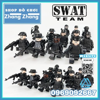 Đồ chơi Xếp hình tiểu đội đặc nhiệm cảnh sát 113 phản ứng nhanh Minifigures Swat 1620