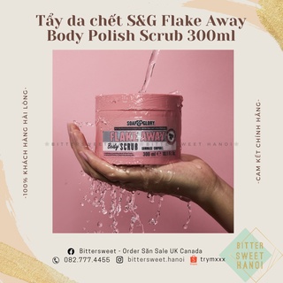 [mẫu mới] Tẩy da chết toàn thân Soap &amp; Glory Flake Away Body Polish Scrub (Bill Anh) 300ml