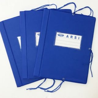 Cặp 3 dây xanh (9cm) bìa cứng