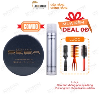 Sáp vuốt tóc nam SEBA , Gôm xịt tóc nam nữ Butterfly Shadow , giữ nếp tóc , tạo kiểu tóc