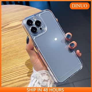 Ốp lưng iphone Trong Suốt Viền Thẳng Chống Sốc Cho Iphone 6/6splus/7/7plus/8/8plus/x/xs/11/12/13/pro/max/plus/promax Dinuo case