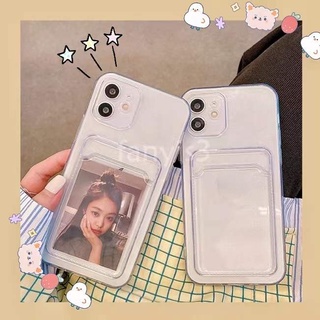 Ốp Điện Thoại Trong Suốt Đựng Thẻ Cho For iPhone 13 12 11 Pro Max 12 Mini SE2020 X XR Xs Max 8 7 6 6s Plus