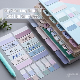[Set 60/120/240 Miếng] Giấy Phân Trang Nhãn Dán Ghi Chú Đánh Dấu Trong Suốt Chống Thấm Nước Tiện Dụng ST438