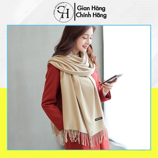 KHĂN QUÀNG CỔ CASHMERE MÀU TRƠN CỰC MỊN ĐẸP AH775