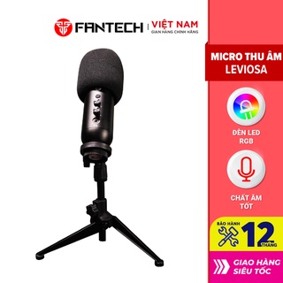 Bộ Micro Thu Âm Livestream Chuyên Nghiệp Fantech MCX01 LEVIOSA LED RGB Âm Thanh Chất Lượng Cao