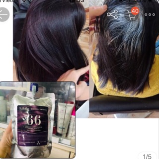 MÀU NHUỘM TÍM DEEP PURPLE TỰ CÂN BẰNG PHỦ BẠC SASABA 450ml