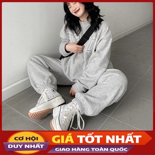 Bộ Nỉ Tăm Nam Nữ Form Đẹp Hàng Quảng Châu M2122-Violet
