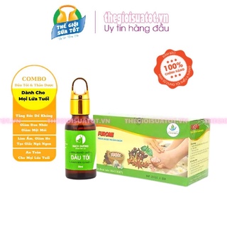 Combo Dầu Tỏi Bạch Dương &amp; Túi Lọc Ngâm Chân Furomi Thegioisuatot