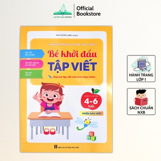 Sách - Bé khởi đầu tập viết cho trẻ 4-6 tuổi tập viết chữ cái, chữ số - NPH Việt Hà