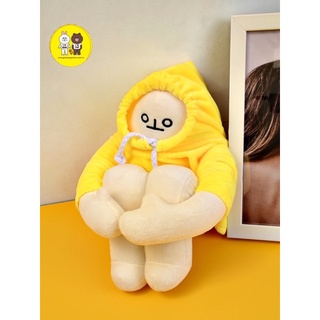Người Chuối Nhồi Bông Trầm Cảm Lelush - Banana Man kích thước 35cm Xưởng Gấu Bông Việt Nam