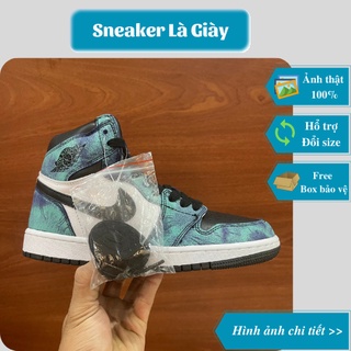 [ Bản Cao Cấp ] Giày thể thao sneaker jordan 1 high Galaxy " Xanh loang "  - Fullbox kèm dây phụ