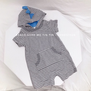 [HÀng lỗi nhẹ]Body đùi cotton da cá cho bé (kẻ.kl 3m,6m,9m,24m)