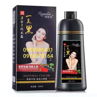 Dầu Gội Phủ Bạc Màu Đen Tự Nhiên