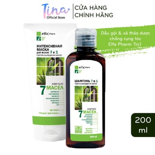 Bộ dầu gội - xả Elfa Pharm 7in1 chống rụng &amp; kích thích mọc tóc 200ml / chai- BioTopcare Official - TN174