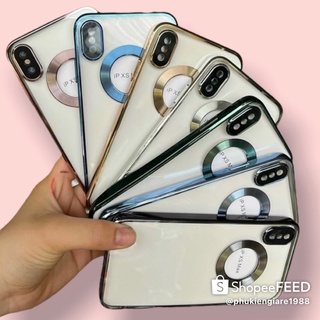 Ốp lưng trong mạ viền khoanh táo cho iPHONE 7PLUS - > 13 PROMAX