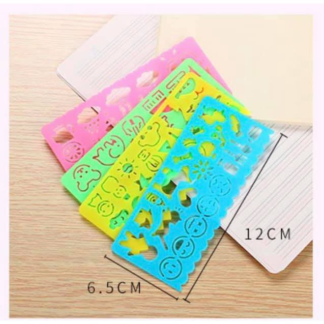 [Văn phòng phẩm] Set 4 Thước Vẽ Hình