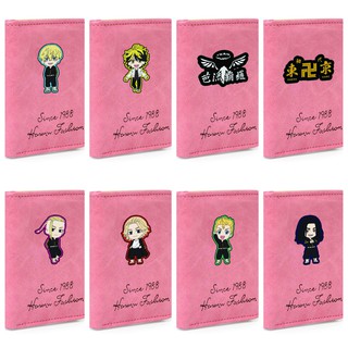 Ví ngắn hồng cầm tay in hình TOKYO REVENGERS Kịch Trường Của Takemichi anime chibi đựng vật dụng nhỏ