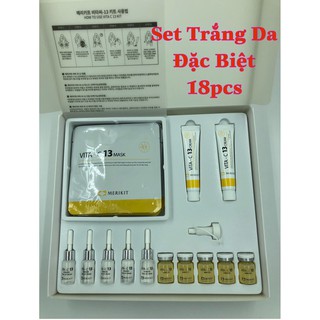 (1hộp)Vita-C13 Special Formula Whitening Kit - Bộ Dưỡng Trắng Da Hàn Quốc 18món