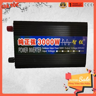 Bộ kích nguồn điện 24V sang 220V Sóng Sin chuẩn 3000W