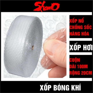 [ Cuộn 100m x 20cm ] Xốp chống sốc bóng khí dùng bọc hàng hóa dễ vỡ - Hỗ trợ vận chuyển tránh va đập – Xốp nổ - Xốp hơi